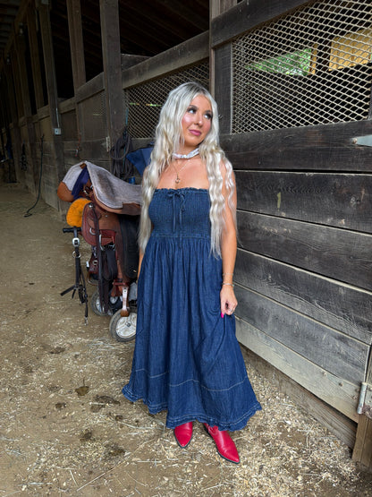 Holly Denim Midi Dress