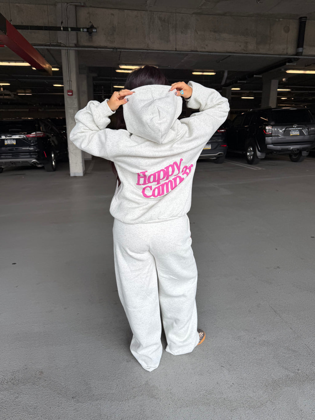 Happy Camp3r Puff Series Pants Heather/Pink