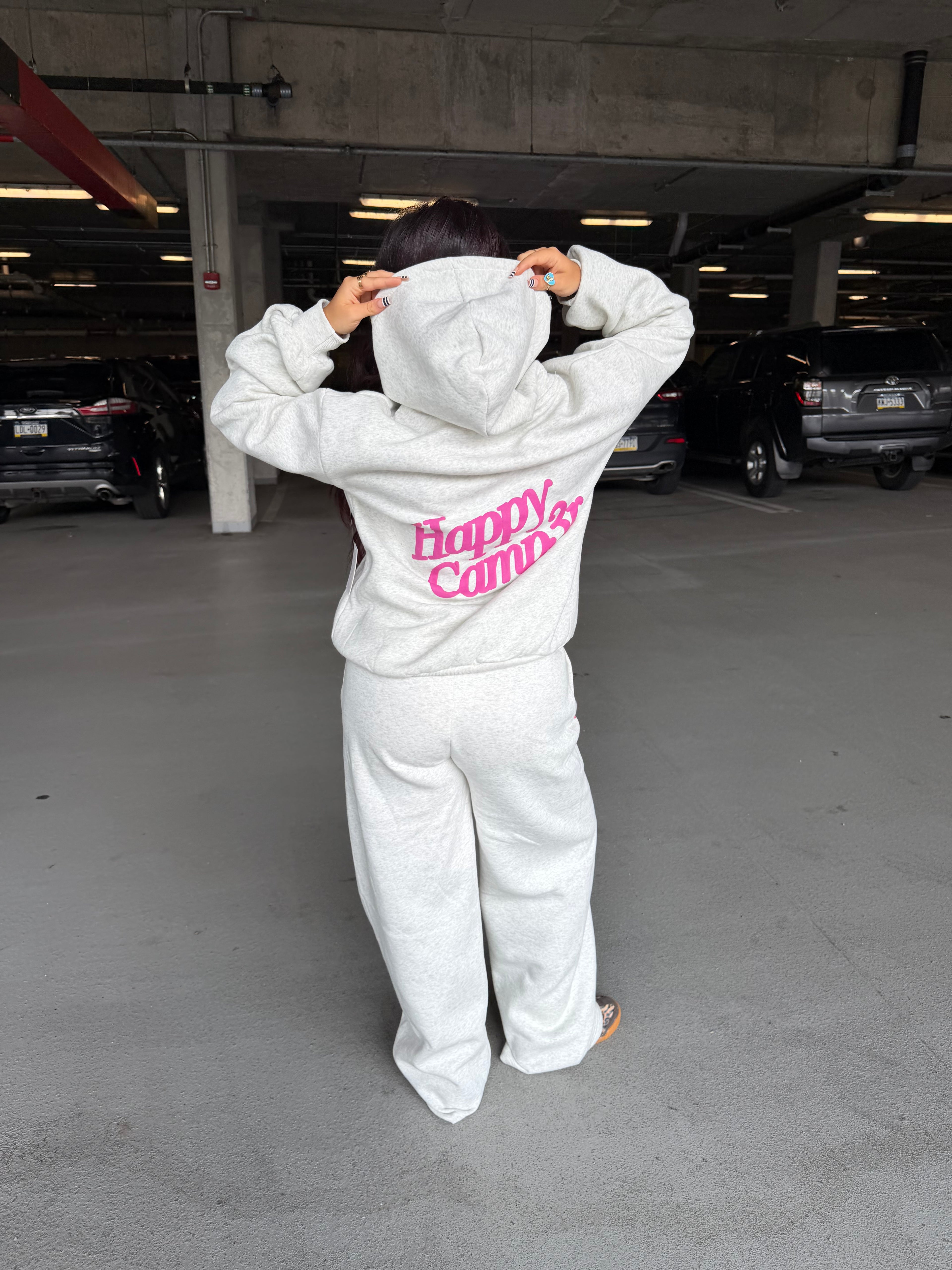 Happy Camp3r Puff Series Pants Heather/Pink