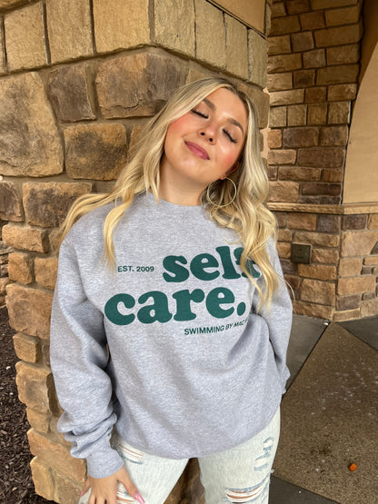 Self Care Mac Miller Sweatshirt in Grey