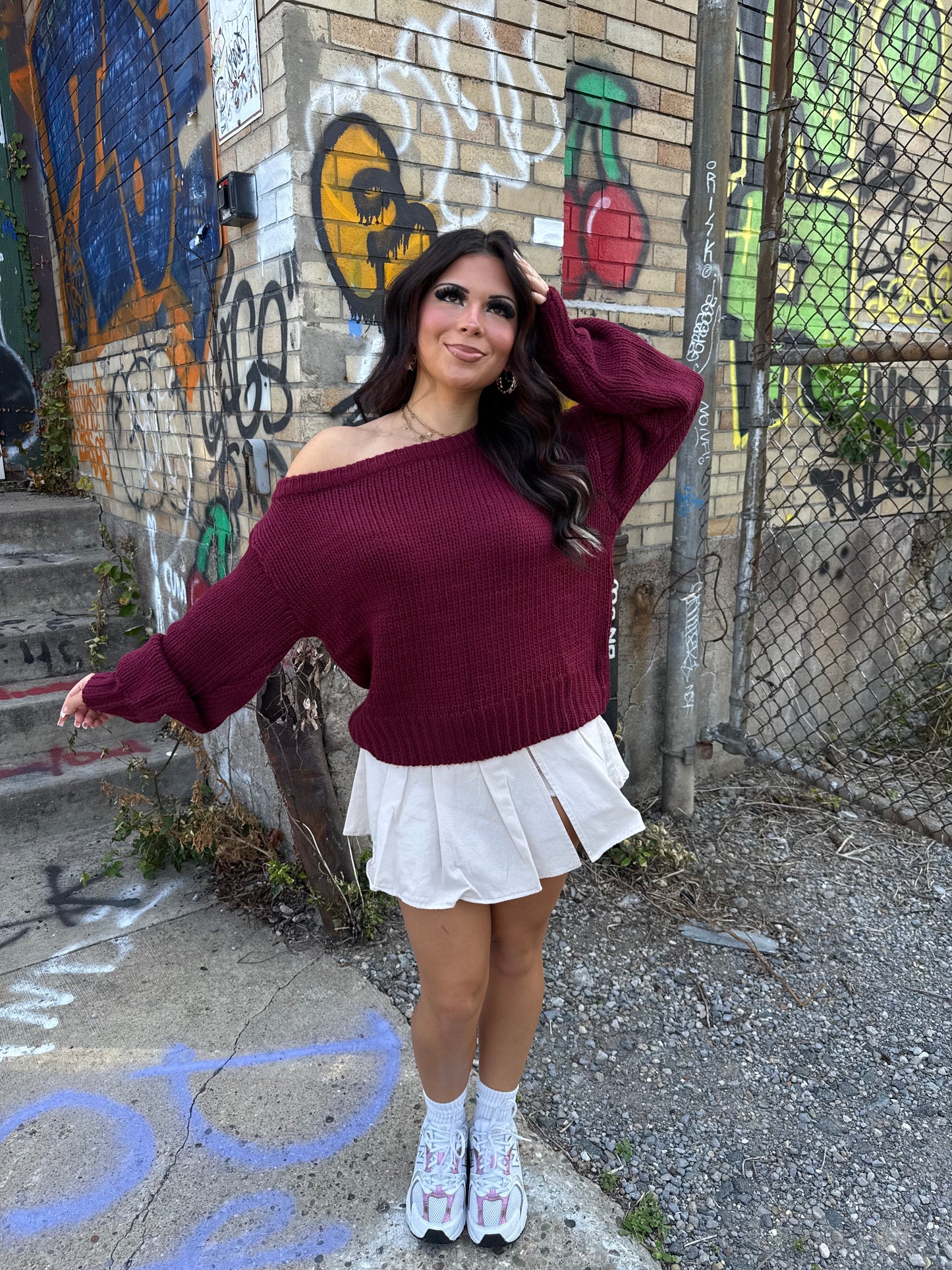 Corky Cream Mini Skirt