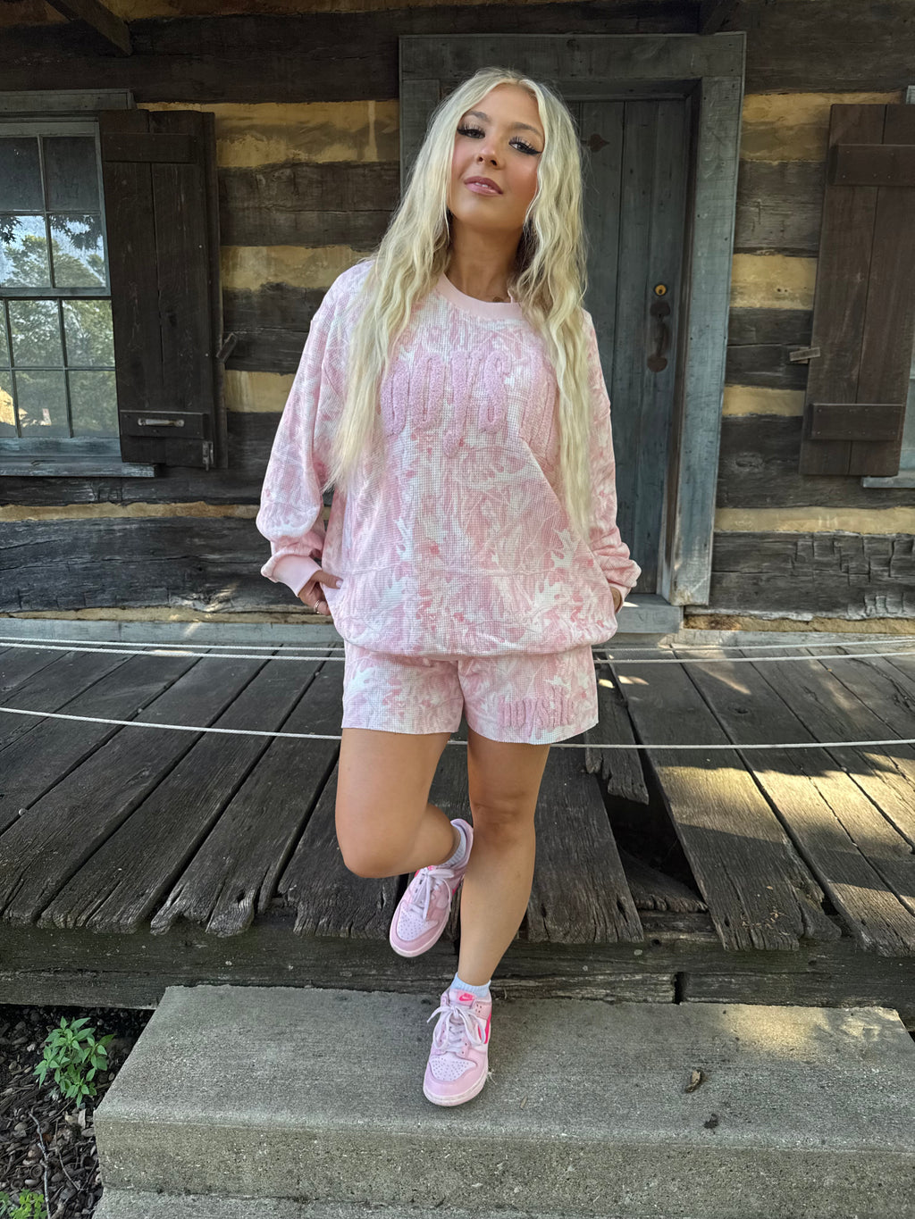 Boys Lie Pink Manhunt Crewneck