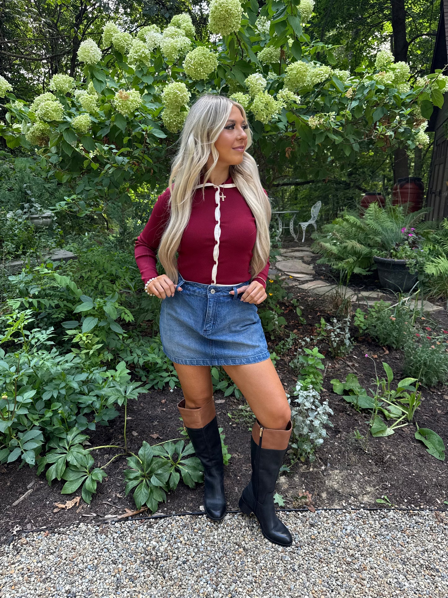 Luster Burgundy Sweater