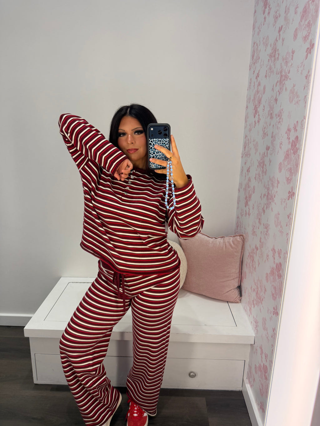 Burgundy Baby Lounge Set (PANTS)