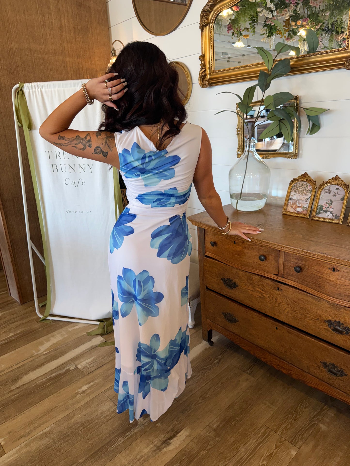Floral Sea Maxi Dress