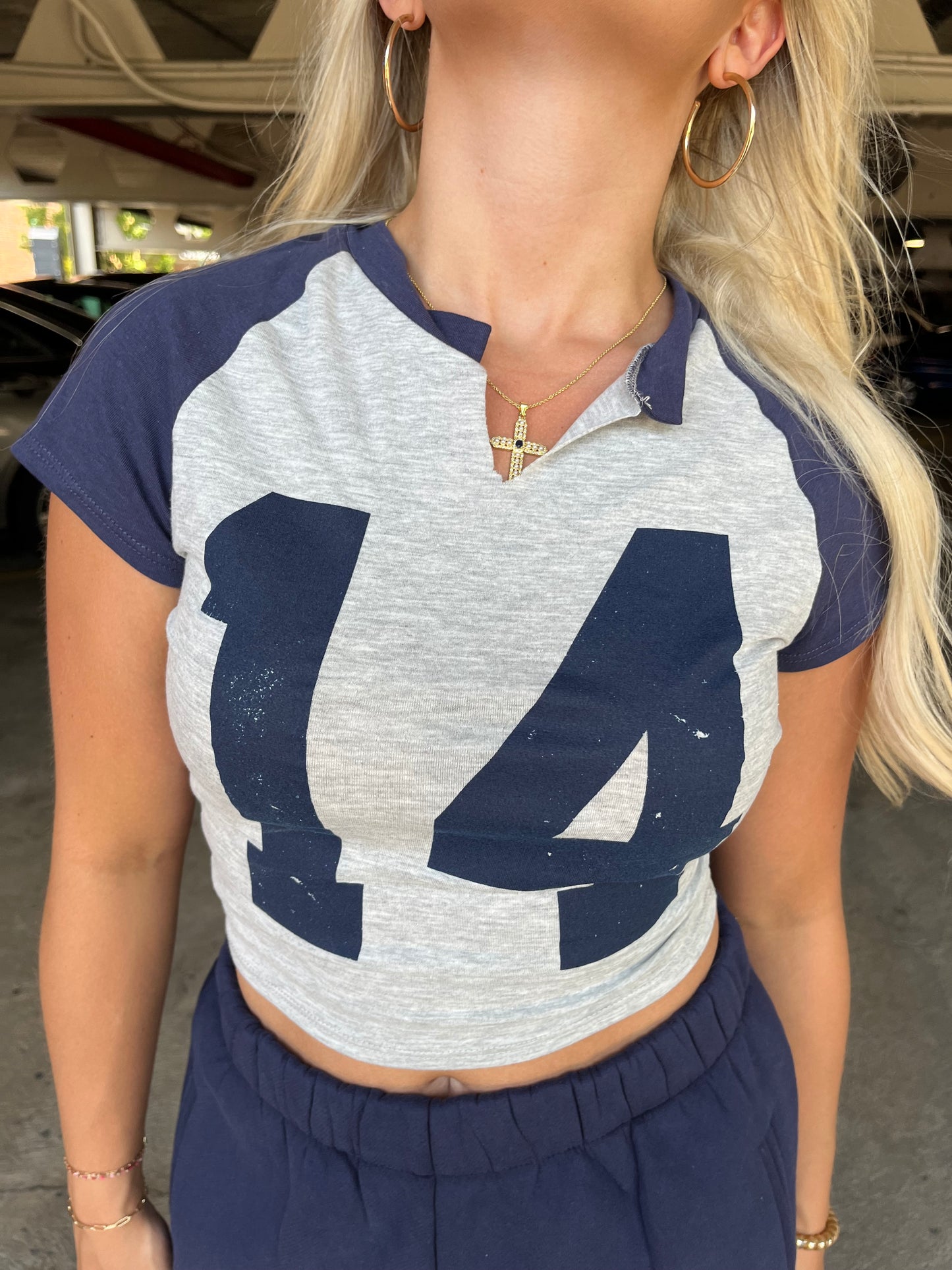 14 Tee in Navy