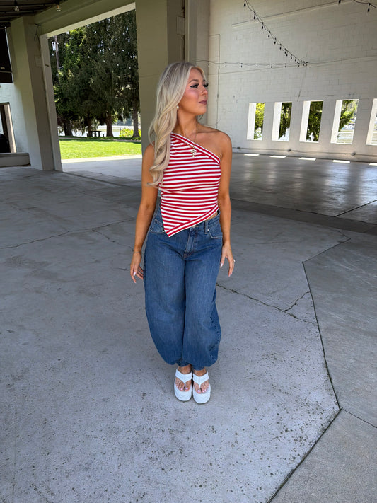 Red, White & Cool Halter