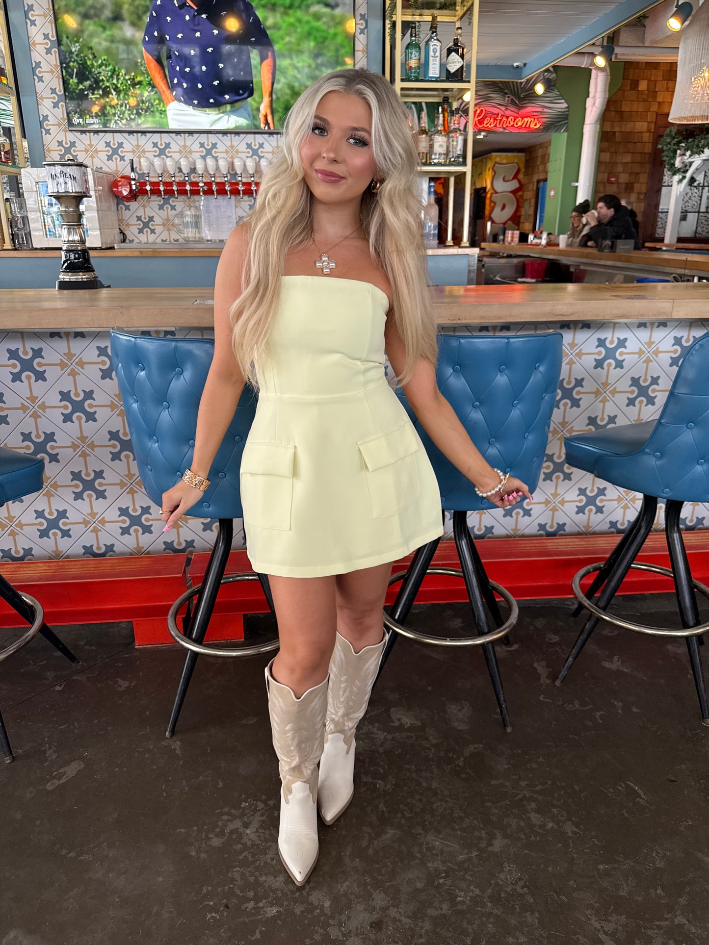 French Vanilla Cargo Dress