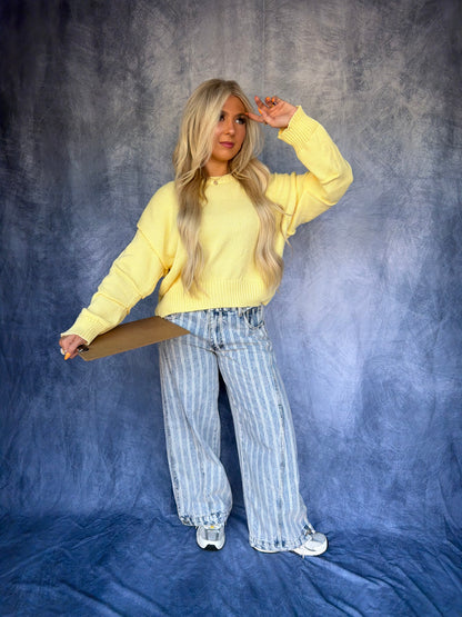 Barrel Style Sweater in Yellow