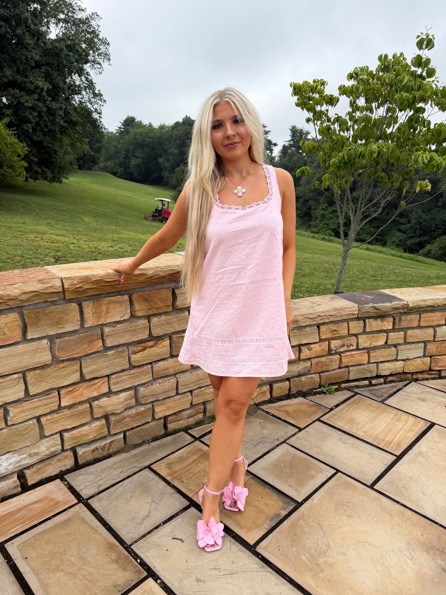 Girly Pop Mini Dress in Pink