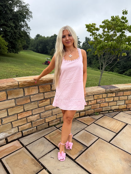 Girly Pop Mini Dress in Pink