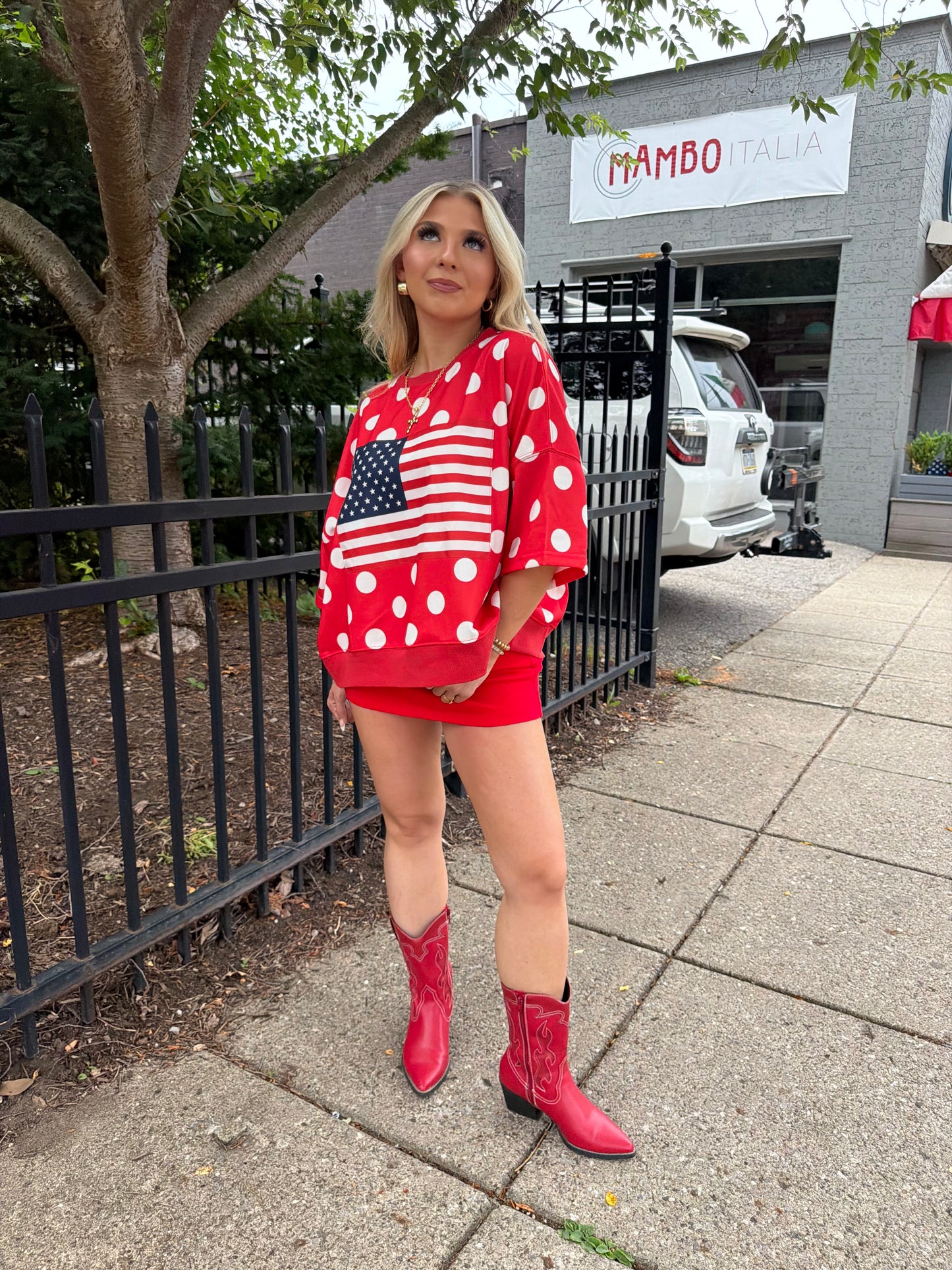 Patriotic Polka Tee