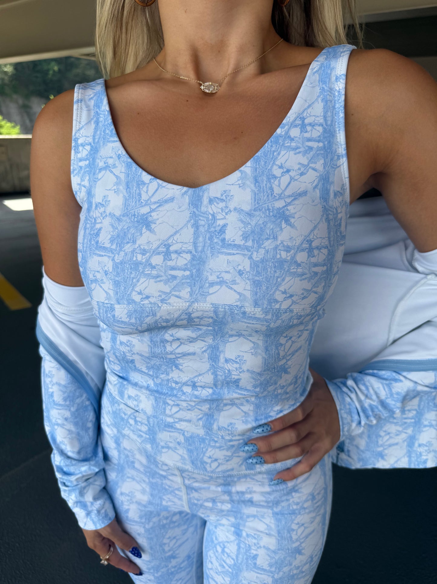 Happy Camp3r Blue Camo Top