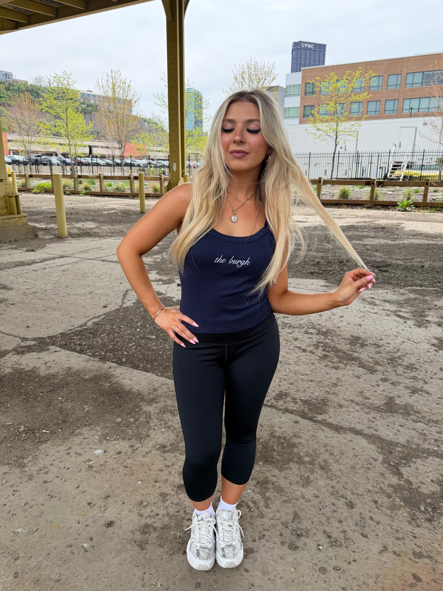 The Burgh Cami in Navy