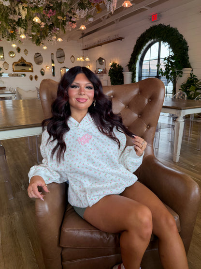 Happy Camp3r Tea Rose Puff Series Hoodie