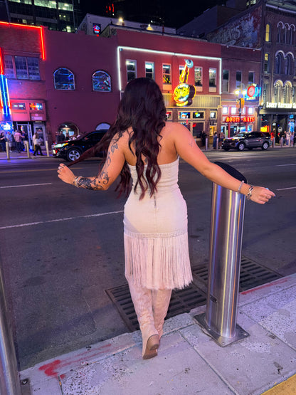 The Olivia Western Tassel Dress
