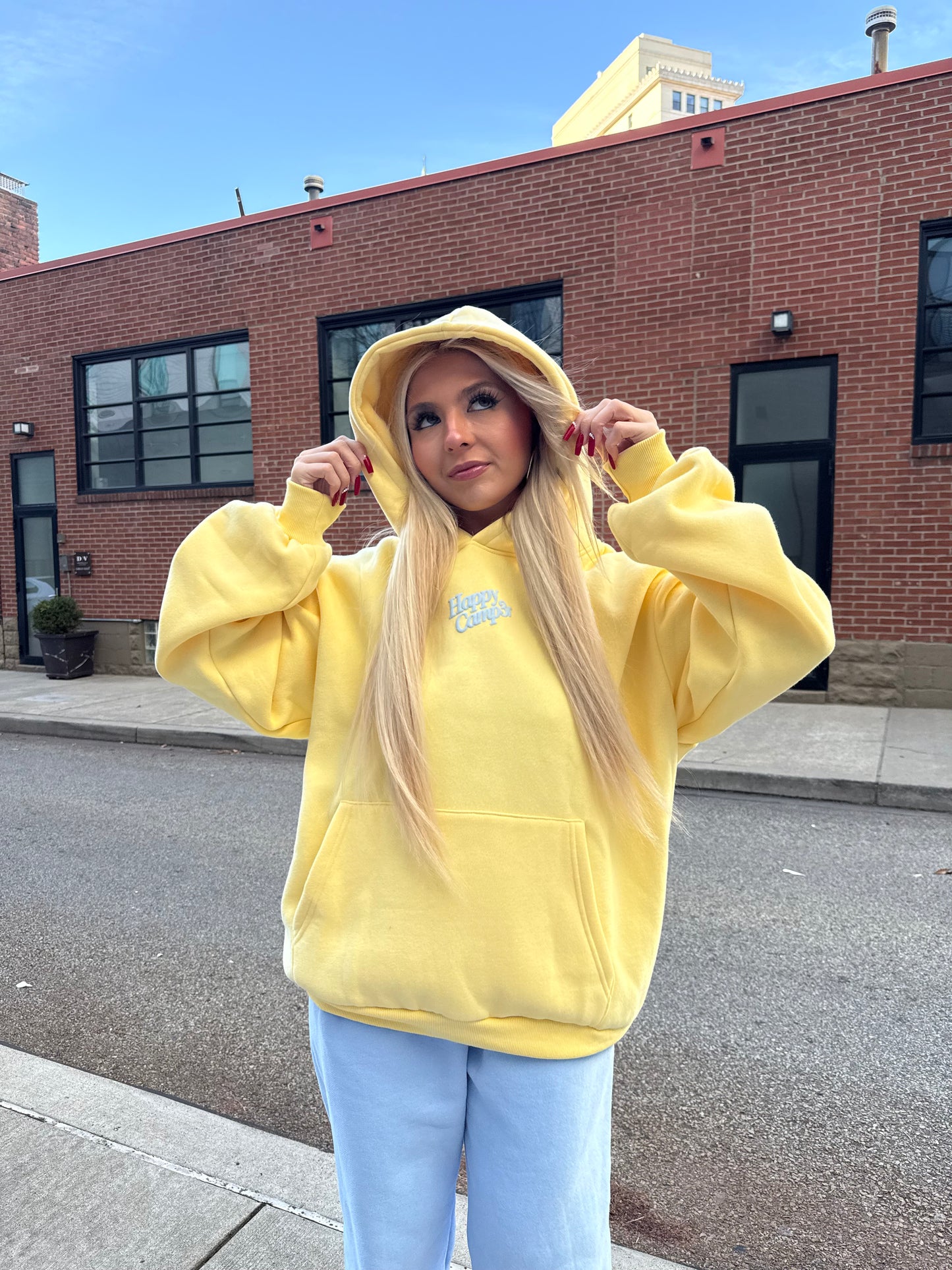 Happy Camp3r Puff Series Banana Hoodie