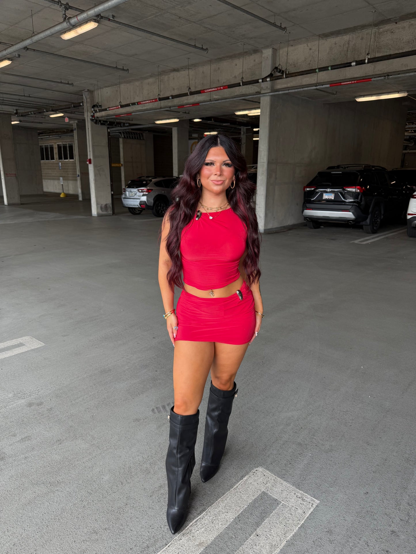 Banks Set (RED) Skirt