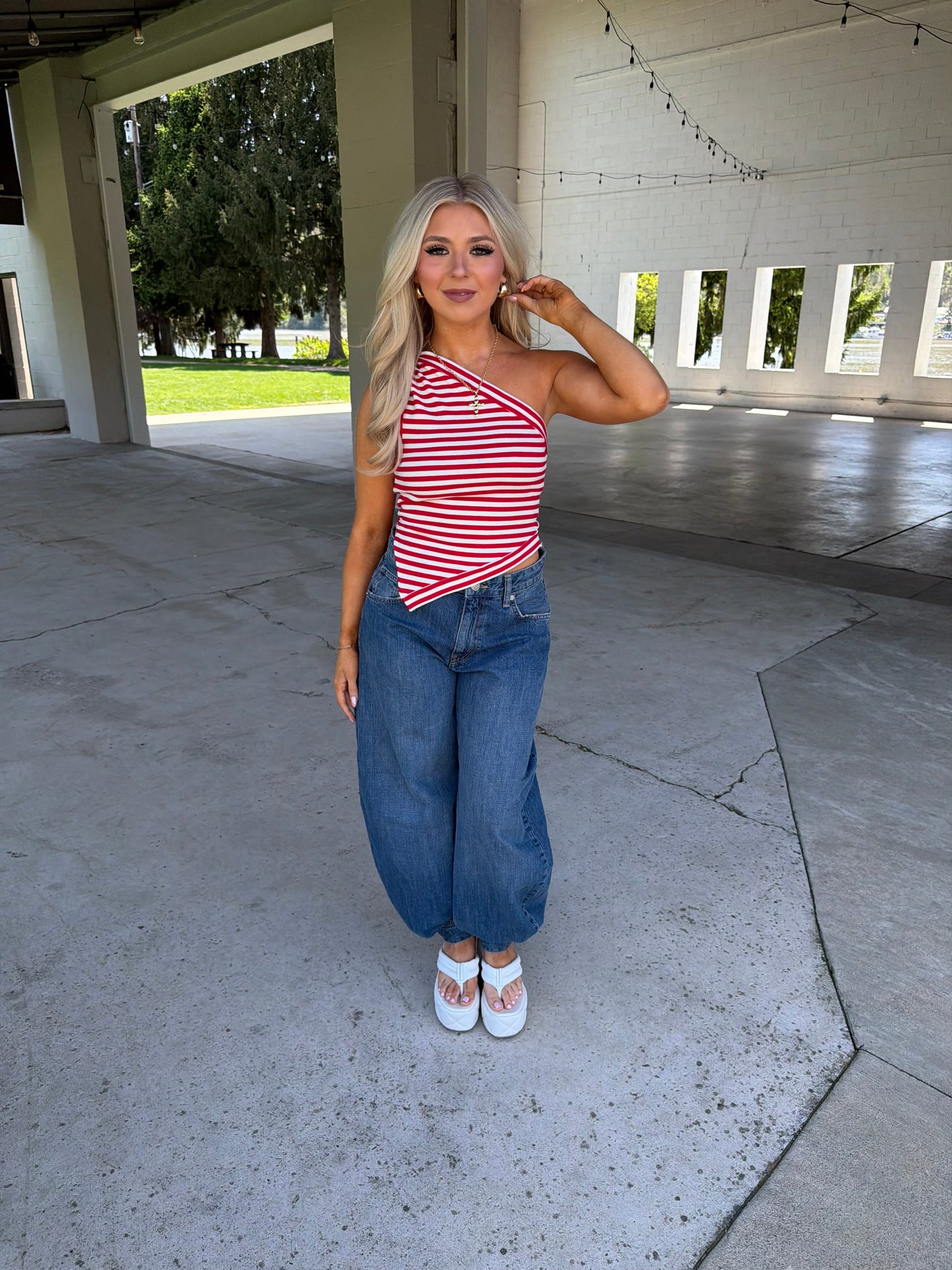 Red, White & Cool Halter