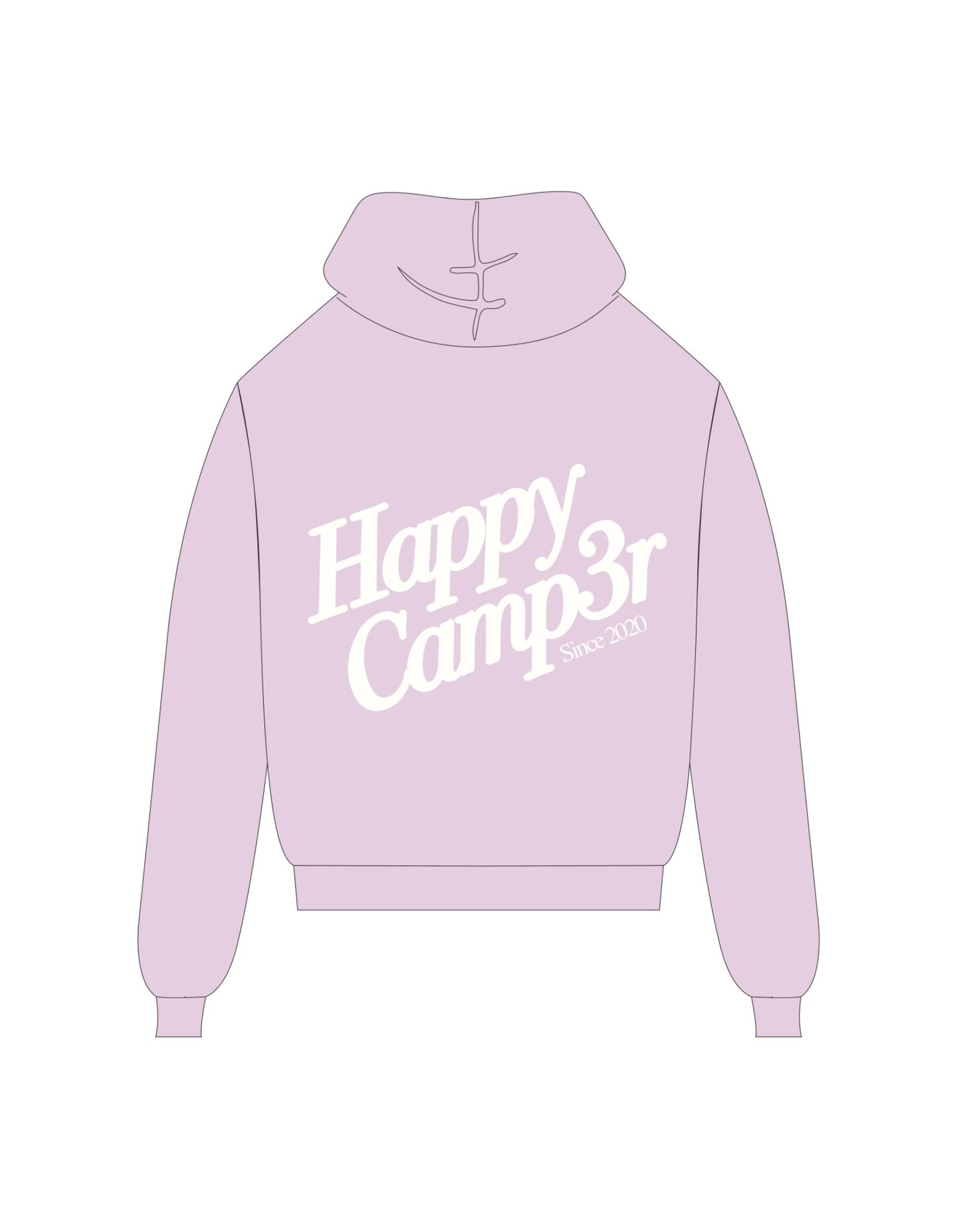 Happy Camp3r Puff Series Lilac Hoodie