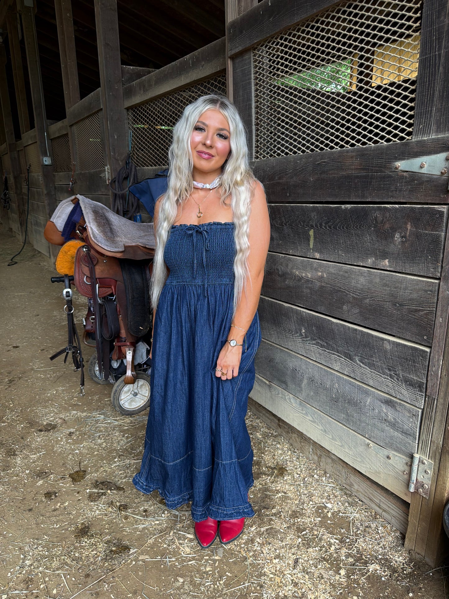 Holly Denim Midi Dress