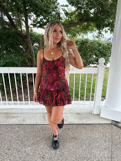 Fall Feelings Floral Dress