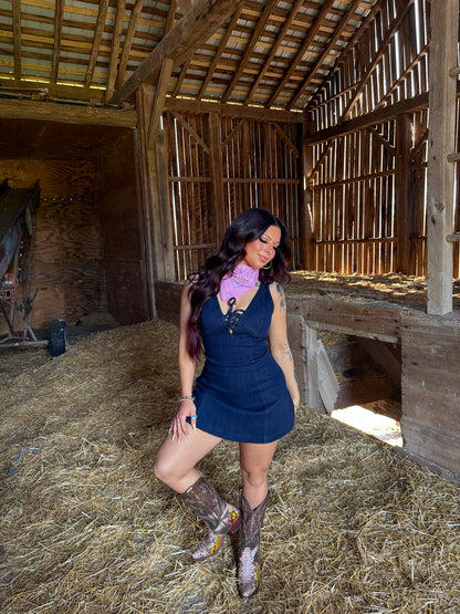 I’m Fallin’ Denim Dress