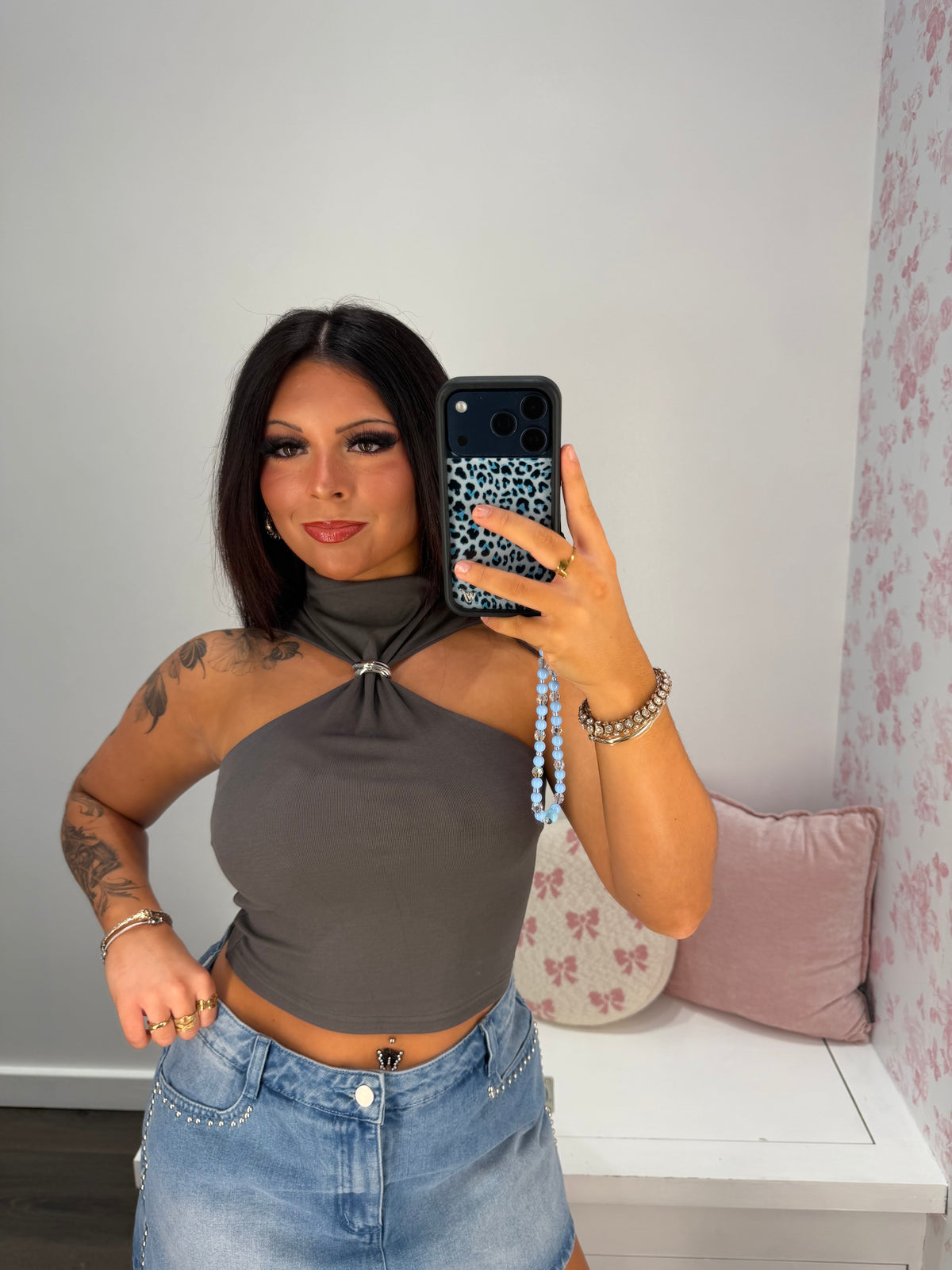 Heavenly Halter Ring Top