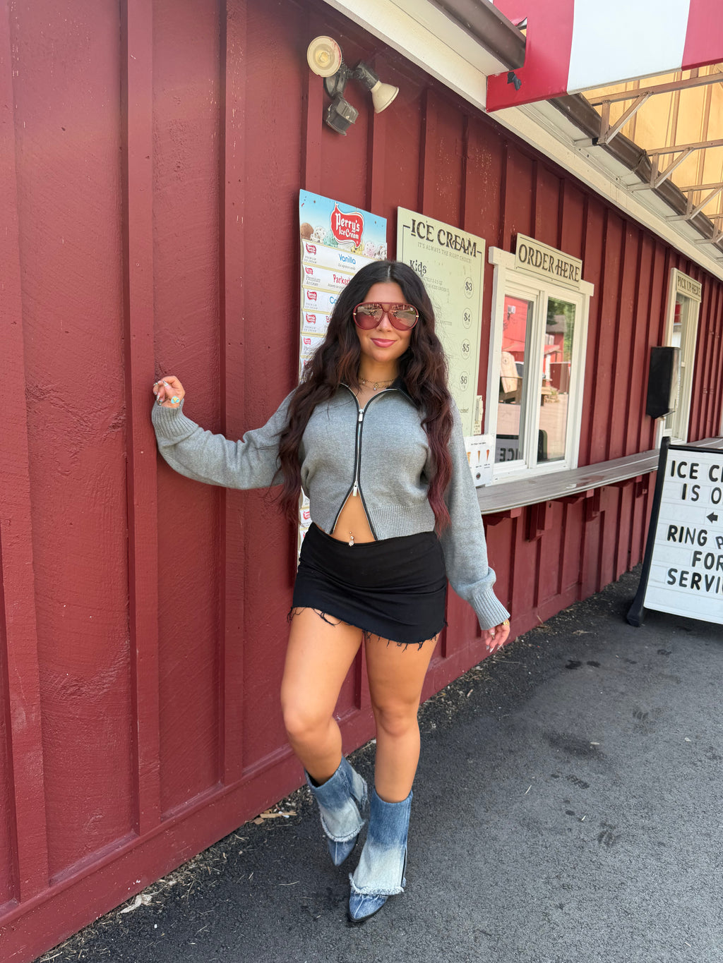 Leather Sweater Zippy