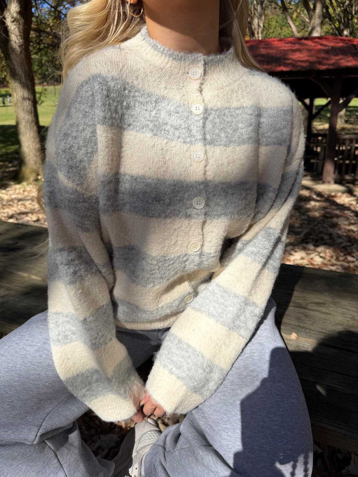 Made Well Cardigan in Grey