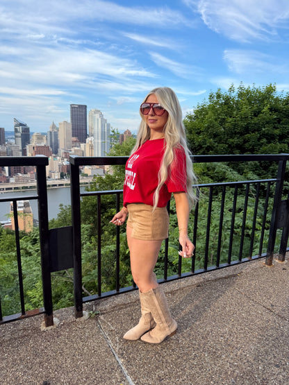 412 Cowgirl Tee RED