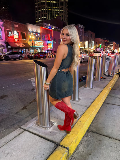 Just In Case Denim Dress