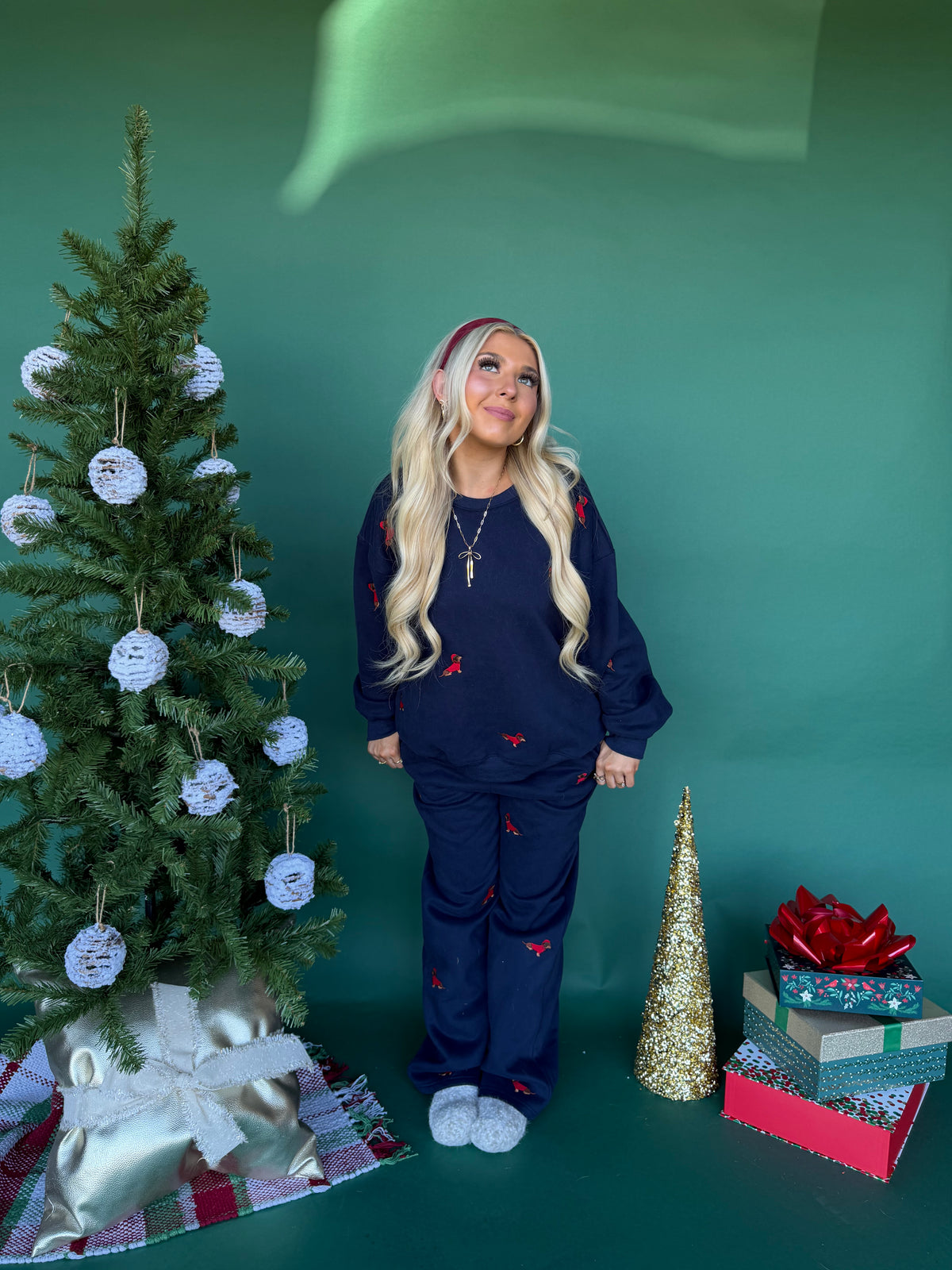 Santa Weenie Crew Navy FINAL SALE
