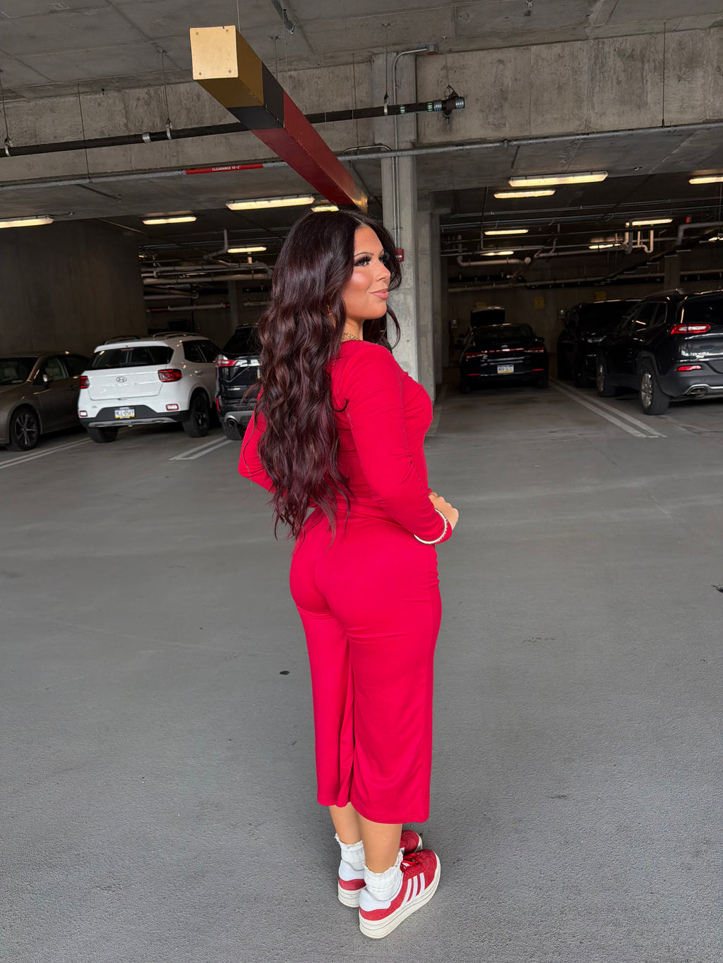 Grab A Gaucho Pant in Red