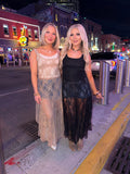 Long Lost Rodeo Lace Maxi in Taupe