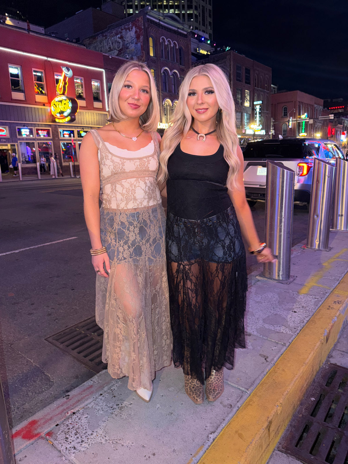 Long Lost Rodeo Lace Maxi in Taupe