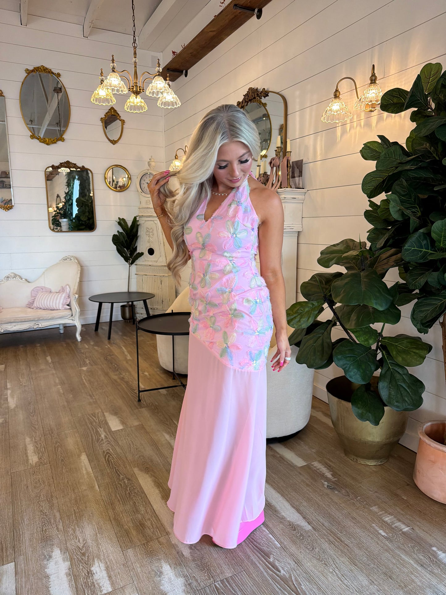 Mermaid Star Floral Dress