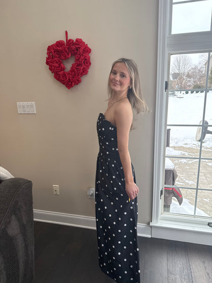 Strapless Mansions Polka Maxi