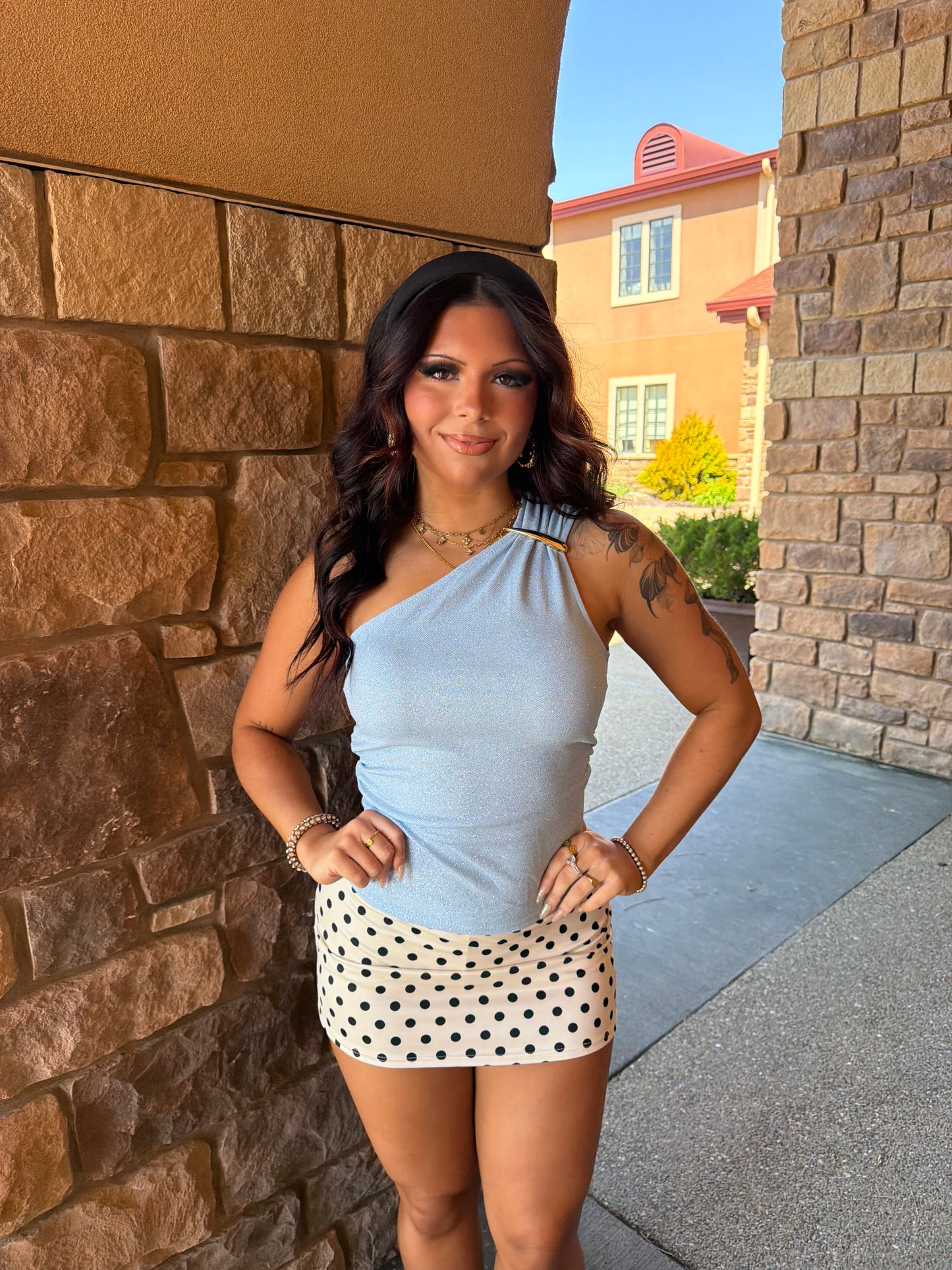Sparkled Moment Tank in Blue