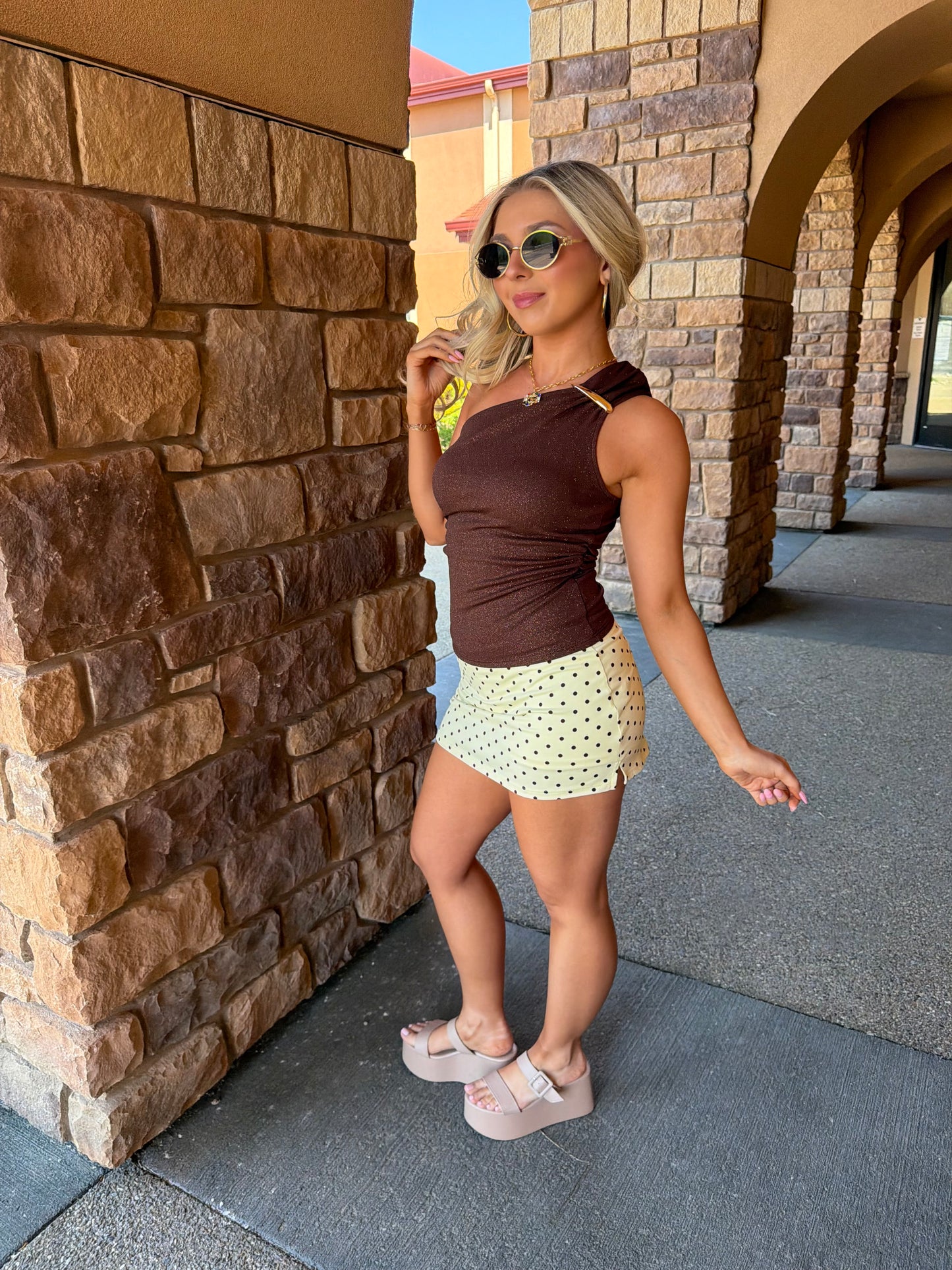 Brown Butter Mini Skort