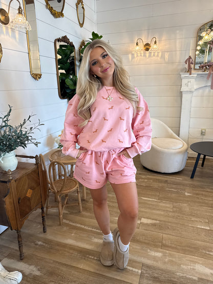 Weenie Sweatsuit Pink Short