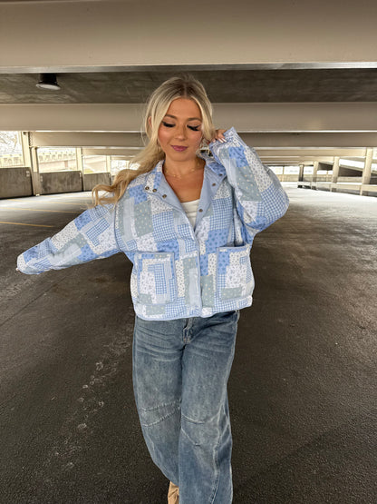 Patchwork Blues Puffer