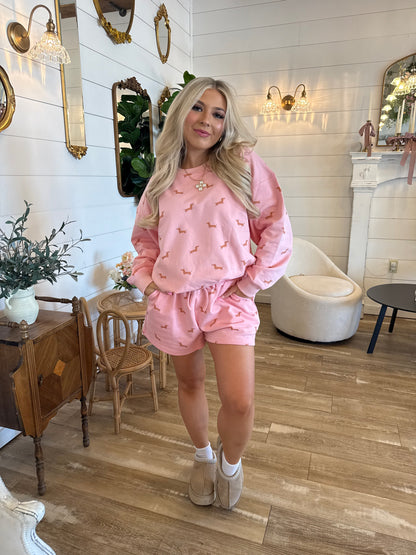 Weenie Sweatsuit Pink Short