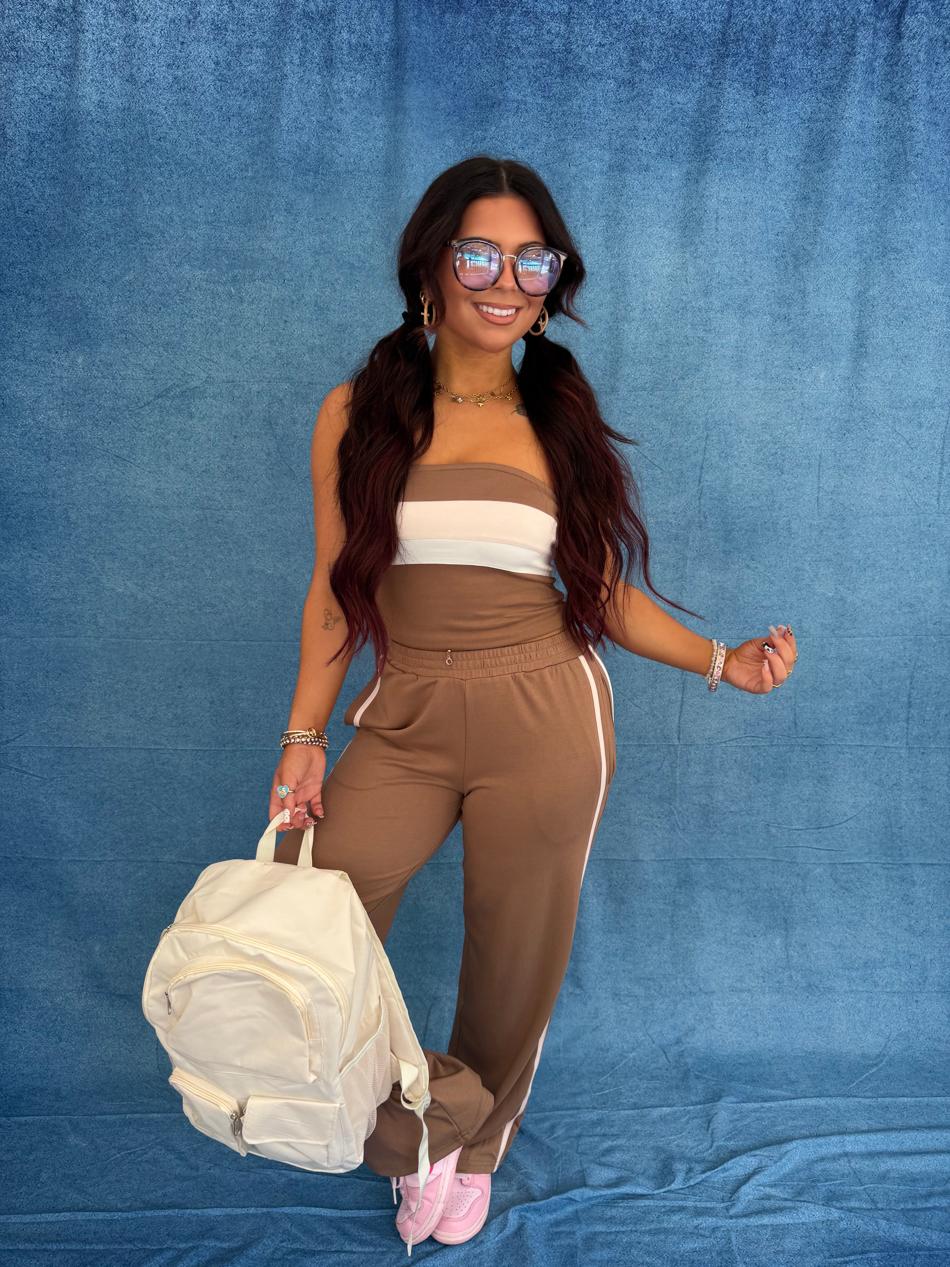 Be Competitive Set in Brown PANT ONLY