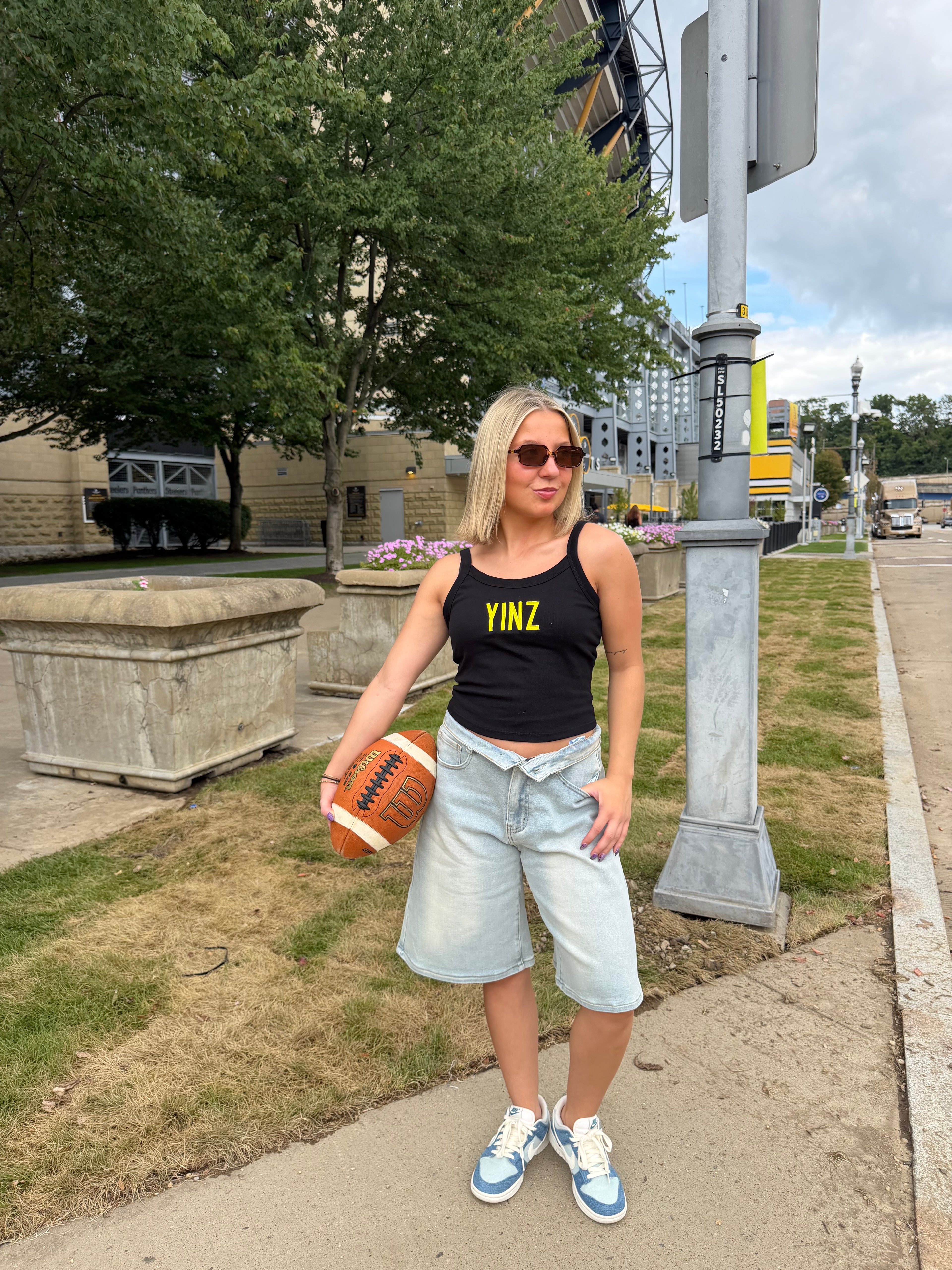 Black & Gold Tank: Yinz FINAL SALE