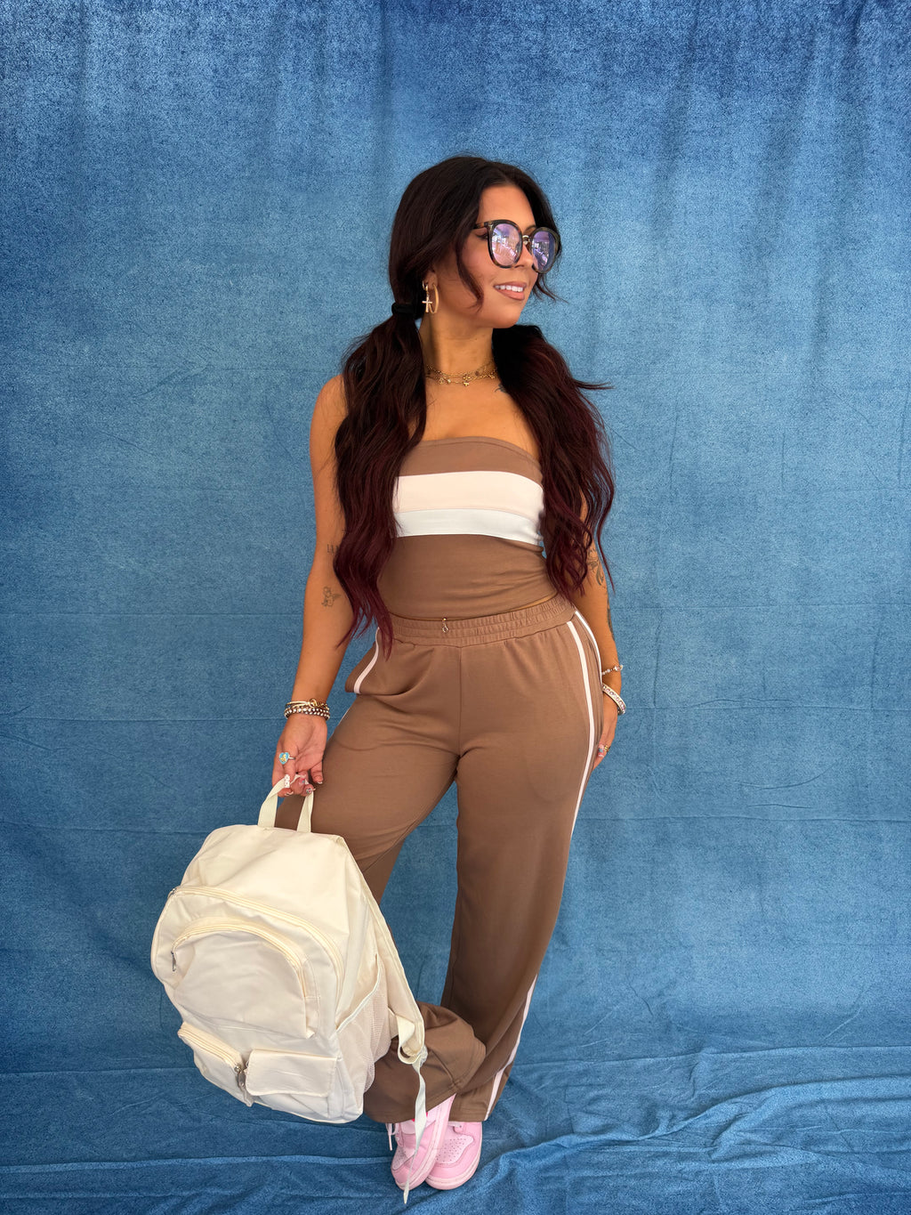 Be Competitive Set in Brown PANT ONLY