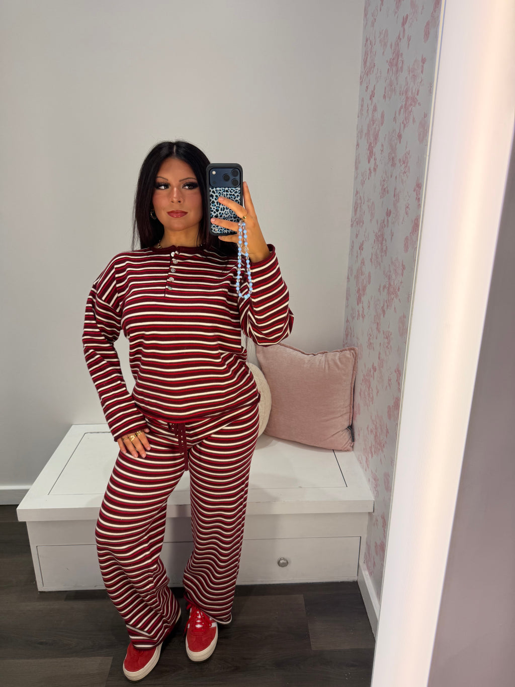 Burgundy Baby Lounge Set (PANTS)