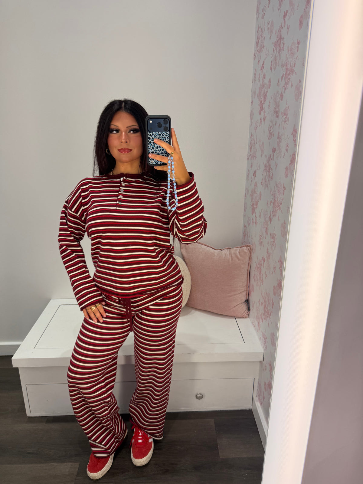 Burgundy Baby Lounge Set (PANTS)