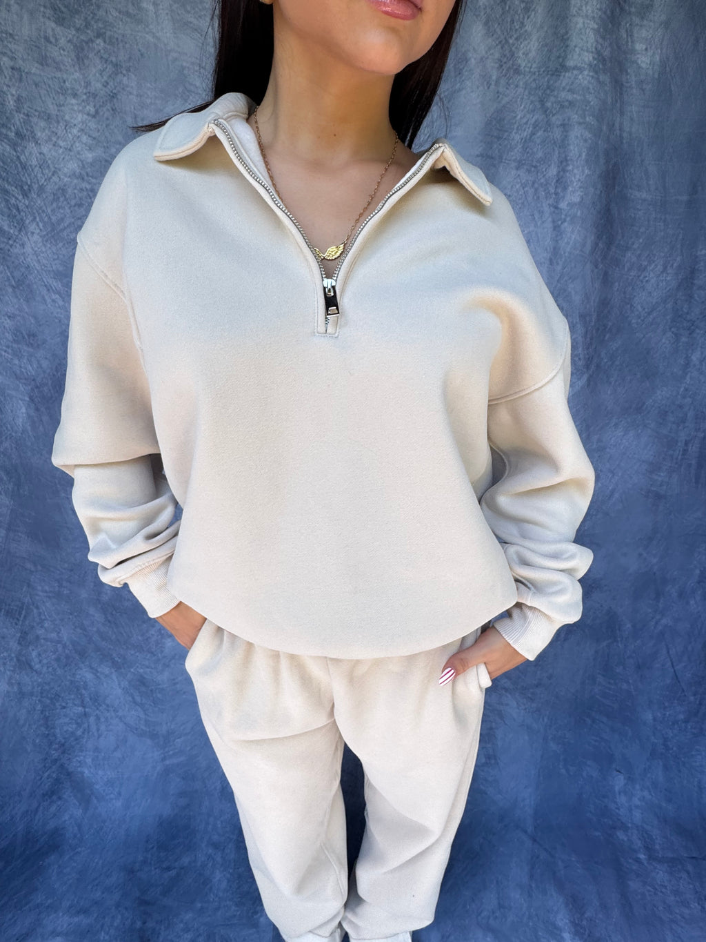 So Fetch Half Zip in Oat