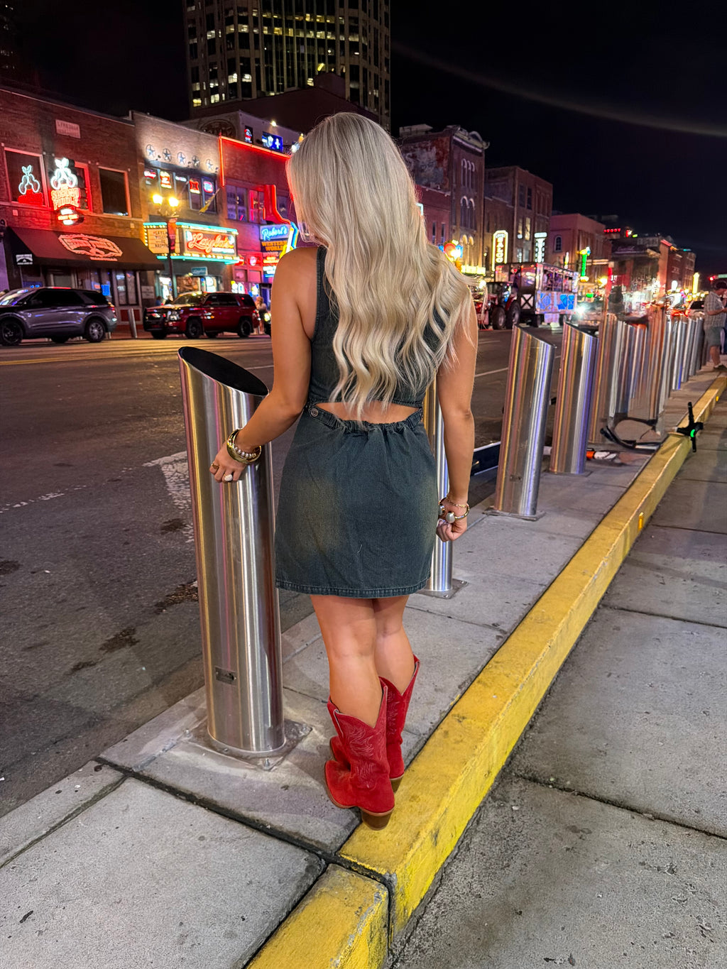 Just In Case Denim Dress